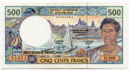 Tahiti 500 Francs 1985-1992
P# 25d; AUNC