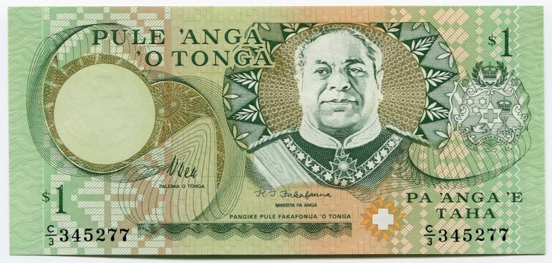 Tonga 1 Paanga 1995
P# 31; UNC.