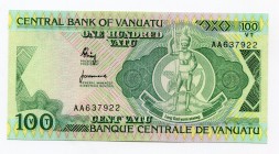 Vanuatu 100 Vatu 1982
P# 1; UNC