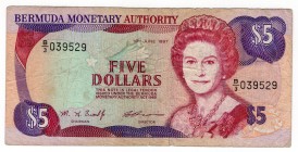 Bermuda 5 Dollars 1997
P# 41d; AVF
