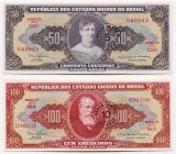 Brazil 5 & 10 Centavos 1966 -1967
P# 184a, 185a; UNC; Set 2 Pcs