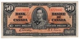 Canada 50 Dollars 1937
P# 63; VF