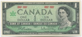 Canada 1 Dollar 1967 Commemorative
P# 84a; UNC