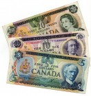 Canada 5-10-20 Dollars 1971-1979
VF