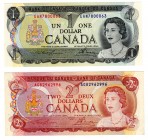 Canada 1-2 Dollars 1973-1974
UNC