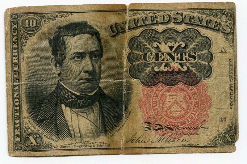 United States 10 Cents 1874
VG