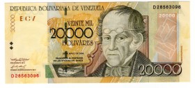 Venezuela 20000 Bolivares 2004
P# 86c; UNC