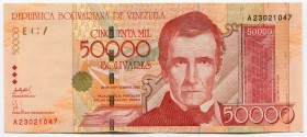 Venezuela 50000 Bolivares 2005
P# 87; UNC-.