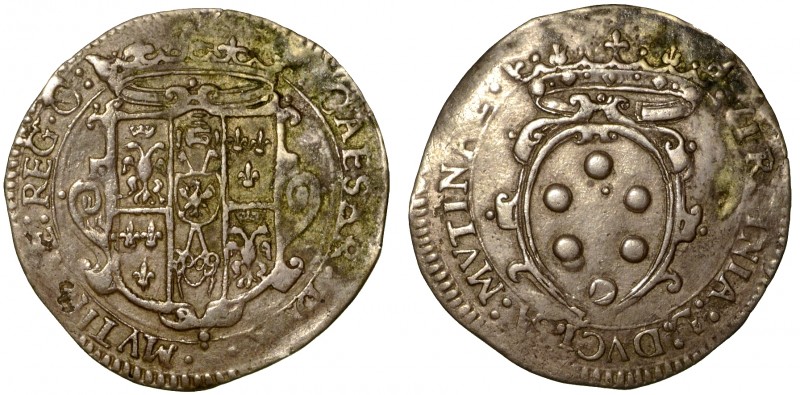 MODENA. Cesare d'Este con la moglie Virginia de' Medici (1598-1615). Da 6 bologn...