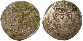 MODENA. Cesare d'Este con la moglie Virginia de' Medici (1598-1615). Da 6 bolognini. Stemma coronato. R/ Stemma Medici coronato. CNI, manca. MIR, manc...