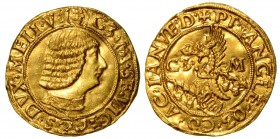 MILANO. Galeazzo Maria Sforza (1466-1476) - Ducato (quarto tipo). Busto a d., corazzato e a testa nuda, di Galeazzo Maria Sforza adulto. R/ Scudetto c...