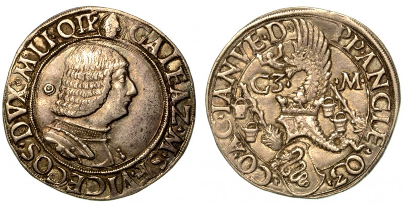 MILANO. Galeazzo Maria Sforza (1466-1476) - Testone o lira. Busto a d., corazzat...