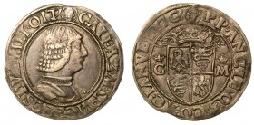 MILANO. Galeazzo Maria Sforza (1466-1476) - Mezzo testone. Busto a d. corazzato e a testa nuda. R/ Scudo inquartato con l’aquila imperiale e la biscia...
