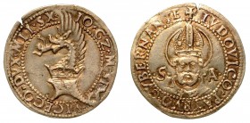 MILANO. Gian Galeazzo Maria Sforza - Reggenza di Ludovico Maria Sforza (1480-1494) - Grosso da 5 soldi. Elmo coronato sormontato da cimiero ornato da ...