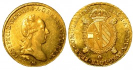 MILANO. Giuseppe II d'Asburgo. (1780-1790). Monetazione di tipo imperiale – Sovrano 1786. Busto laureato a d. R/ Stemma coronato. Crippa 13/A g. 11,11...