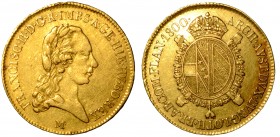 MILANO. Restaurazione Asburgica degli Austro-Russi (1799-1800) - Francesco II d'Asburgo-Lorena. Monetazione di tipo imperiale - Sovrano 1800. Testa a ...