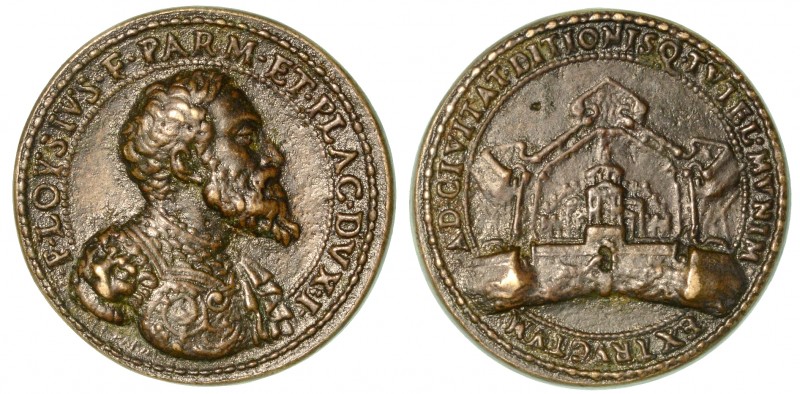 Pier Luigi Farnese duca di Parma e Piacenza (1503-1547). Medaglia in bronzo. Opu...