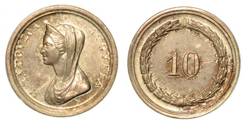 Maria Luigia d'Austria (1815-1847) Gettone da gioco in argento del Palazzo Ducal...