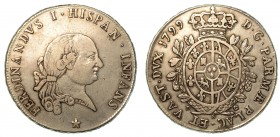 PARMA. Ferdinando I di Borbone (1765-1802). Ducato 1799. Testa nuda a d.; sotto, stella. R/ Scudo coronato inquartato con le armi di Spagna e Farnese ...
