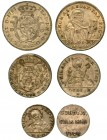 PARMA. Ferdinando I di Borbone (1765-1802). Lotto composto da lira 1793 (BB) -mezza lira 1786 (MB) - cinquina 1798 (q.SPL)