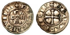 PIACENZA. Età Comunale, monetazione a nome di Corrado II (1140-1313). Grosso. RA||CON||DI. R/ Croce patente. MIR 1107 g. 2,1. Corrosione marginale. ar...