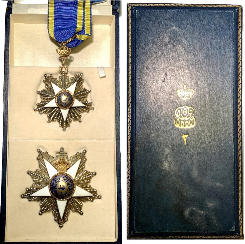EGITTO. Sultano Hussein Kamil (1914-1917) - Ordine del Nilo. Argento e smalti - ...
