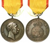 GERMANIA. Mecklenburg. Friedrich Franz III (1883-1897) - Medaglia commemorativa. 1897. Argento. Con nastro originale. Diam. 30. Coniata dopo la morte ...