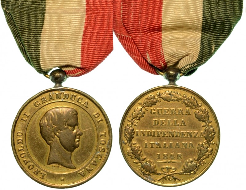 ITALIA. Toscana. Leopoldo II d'Asburgo-Lorena ((1824-1859) - Medaglia in bronzo ...
