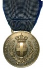ITALIA. Vittorio Emanuele II (1861-1878) - Commemorativa della liberazione di Roma. Riconio Johnson della medaglia in argento al valor militare. Diam....