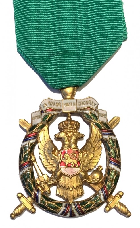 MONTENEGRO. Nicola I (1910.-1918) - Medaglia commemorativa della Vittoria 21.12....