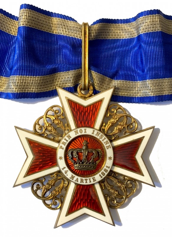 ROMANIA. Ordine della Corona di Romania (1881-1947). Pendente da Commendatore. A...
