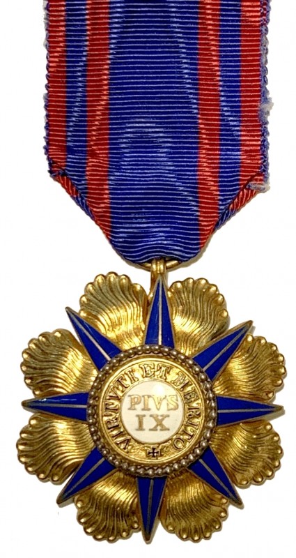 VATICANO. Ordine piano (ordine fondato nel 1847) - Croce di Cavaliere 1848. In a...