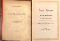 AMBROSOLI S., Zecche italiane rappresentate nella Raccolta Numismatica del dr. Solone Ambrosoli, Como 1881. pp.XXV, (4), 53, (2); 8 tavole fotografich...
