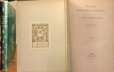 PROMIS D., Dell'origine della zecca di Genova e di alcune sue monete inedite, Torino 1871. Estr. da "Miscellanea di Storia italiana. XI", 44 pp., V ta...