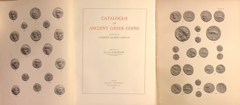 ROBINSON E. S. G. Catalogue of ancient Greek coins collected by Godfrey Locker L...