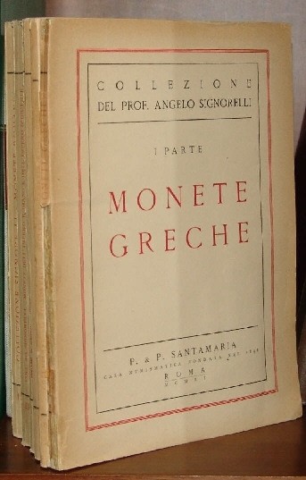 SANTAMARIA  P. & P., Collezione A. Signorelli,
vol. I – Monete greche. Roma, 25...