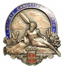 SOCIETÀ CANOTTIERI LARIO - distintivo di appartenenza. Dim. mm. 41x46
