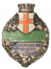 CONGRESSO DEI NATURALISTI - Distintivo 1906, dim. 29x38