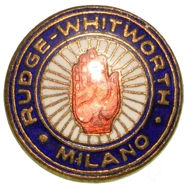 RUDGE WHITWORTH MILANO - distintivo diam. mm. 18.