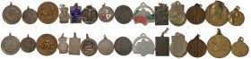 Lotto di 14 medaglie con soggetti vari da fine 800 agli anni 50