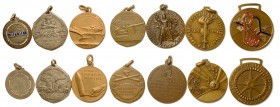 Lotto di 7 medaglie soggetto regio esercito. Diametri da mm. 26 a 35