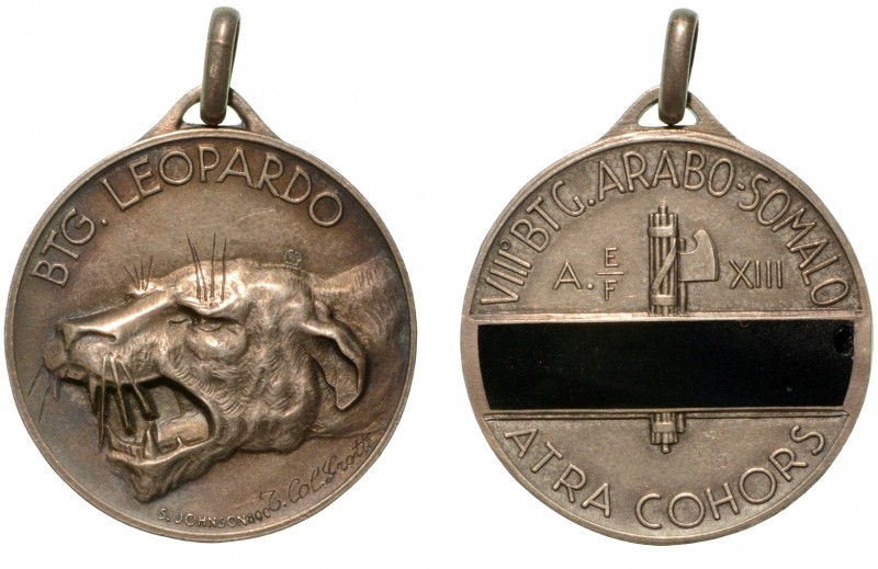 VIII BATTAGLIONE ARABO SOMALO "LEOPARDO" - Medaglia anno XIII 1935, Opus: S.J., ...