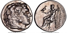MACEDONIAN KINGDOM. Alexander III the Great (336-323 BC). AR tetradrachm (27mm, 16.89 gm, 11h). NGC AU 4/5 - 4/5. Posthumous issue of uncertain Black ...