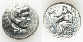 MACEDONIAN KINGDOM. Alexander III the Great (336-323 BC). AR tetradrachm (25mm, 16.87 gm, 12h). VF, porosity. Lifetime issue of 'Babylon', ca. 325-323...