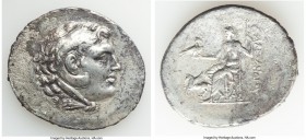 MACEDONIAN KINGDOM. Alexander III the Great (336-323 BC). AR tetradrachm (37mm, 15.98 gm, 12h). Choice VF. Late posthumous issue of Caria, Alabanda, d...