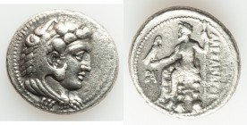 MACEDONIAN KINGDOM. Alexander III the Great (336-323 BC). AR tetradrachm (27mm, 16.90 gm, 4h). VF, porosity. Lifetime issue of Cilicia, Myriandrus, ca...