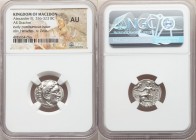 MACEDONIAN KINGDOM. Alexander III the Great (336-323 BC). AR drachm (18mm, 12h). NGC AU. Early posthumous issue of Colophon, 310-301 BC. Head of Herac...