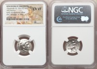 MACEDONIAN KINGDOM. Alexander III the Great (336-323 BC). AR drachm (18mm, 12h). NGC Choice VF. Posthumous issue of Colophon, ca. 319-310 BC. Head of ...