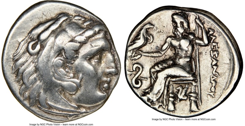 MACEDONIAN KINGDOM. Alexander III the Great (336-323 BC). AR drachm (17mm, 9h). ...