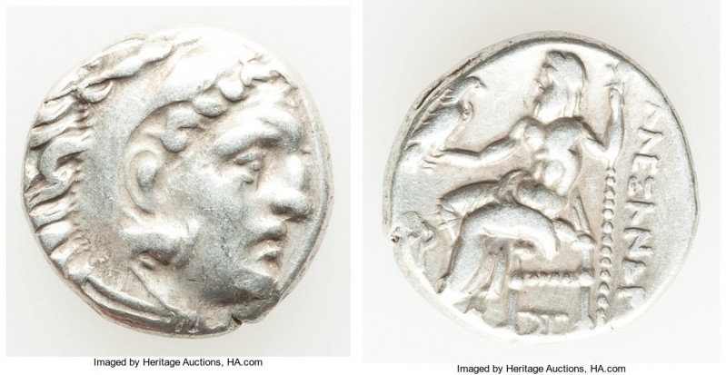 MACEDONIAN KINGDOM. Alexander III the Great (336-323 BC). AR drachm. VF. Posthum...